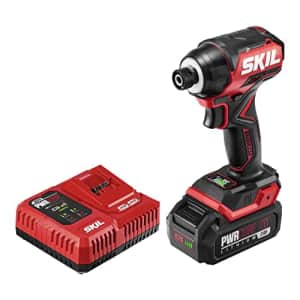 SKIL PWRCORE 20 Brushless 20V 1/4 In. Hex Compact Impact Driver Kit with 3-Speed & Halo Light & for $97