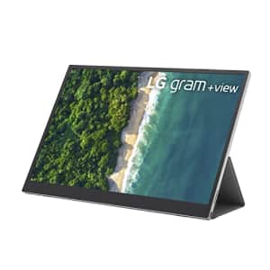 LG Gram +View 16 Inch Portable WQXGA (2560 x 1600) IPS Monitor, 16:10 Aspect Ratio, DCI-P3 99% for $350