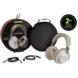 Shure AONIC 50 Wireless Noise Cancelling Headphones, Premium Studio-Quality Sound, Bluetooth 5 for $299