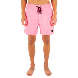 Hurley Men's One and Only Solid 17" Volley Board Short, Sunset Pulse, Large for $24