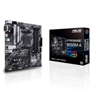 ASUS Prime B550M-A AMD B550 Socket AM4 Micro ATX DDR4-SDRAM Motherboard for $142