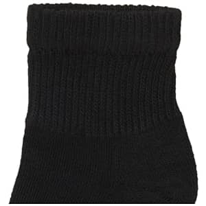 Hanes Ultimate Women's 6-Pack Ankle Socks, Black, 5-9 for $18