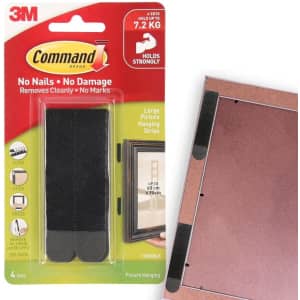 Command Large Picture Hanging Strips 4-Pack for $6