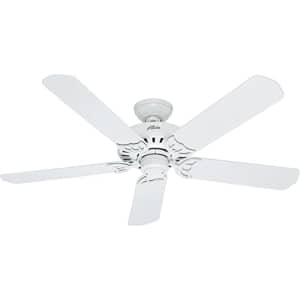 Hunter Fan Company 53125 Bridgeport 52 Inch Versatile Indoor/Outdoor Damp-Rated Home Ceiling Fan for $152