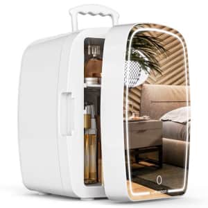Upstreman 6L Skincare and Cosmetics Mini Fridge for $48
