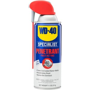 WD-40 Specialist Rust Release 11-oz. Penetrant Spray for $6
