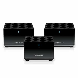 NETGEAR Nighthawk Tri-Band Whole Home Mesh WiFi 6 System (MK83) AX3600 Router with 2 Satellite for $300