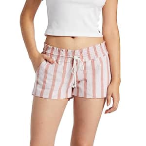 Roxy Women's Oceanside Yarn Dye Shorts, Cedar Wood Bonzer Bico Stripe 233, X-Large for $29