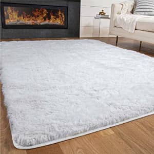 Gorilla Grip Original Premium Fluffy Area Rug, 3x5 Feet, Super Soft High Pile Shag Carpet, Washer for $24