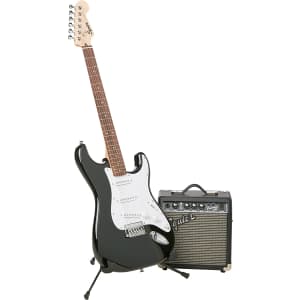 Fender Squier Stratocaster Electric Guitar Beginner Starter Pack for $210 w/ Prime