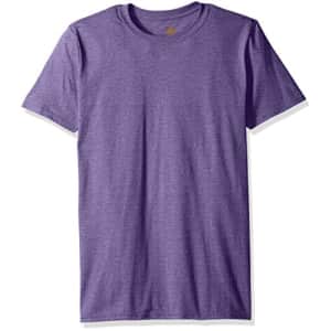 Gold Toe Men's Crew Neck T-Shirt, Heather Purple, Medium for $9