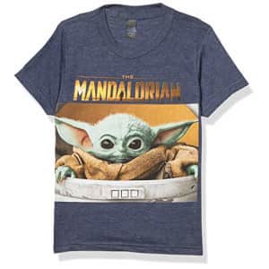 Star Wars Men's Small Box T-Shirt Navy Blue Heather, X-Small for $10