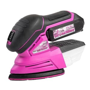 The Original Pink Box 20-Volt Li-ion Brushless Cordless Detail Sander With 4Ah Battery, Pink for $99