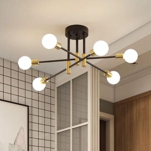Neoglint 6-Lights Mid Century Modern Sputnik Chandelier for $26 Neoglint 6-Lights Mid Century Modern Sputnik Chandelier for $26
