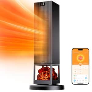 GoveeLife Smart Space Heater Max for Indoor Use, 80Oscillation, Night Light, 1500W Fast Heating for $140