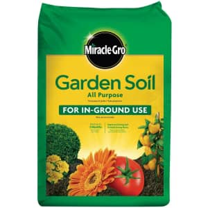 Miracle-Gro All Purpose Garden Soil 0.75-Cu. Ft. Bag for $3