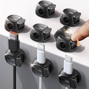 Cord Organizer Cable Clips 8-Pack for $5.19 w/ Prime