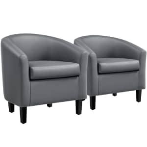 Renwick Barrel Accent Chair 2-Pack for $160