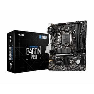 MSI B460M PRO ProSeries Motherboard (mATX, 10th Gen Intel Core, LGA 1200 Socket, DDR4, M.2, USB 3.2 for $97