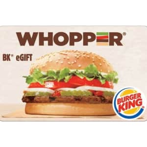 $20 Burger King Gift Card: $17