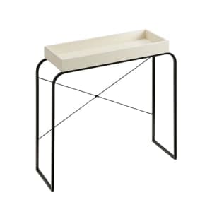 Furniture of America Ilia 33 inch Modern Narrow Console Table with Tray Top and Metal Legs for for $80