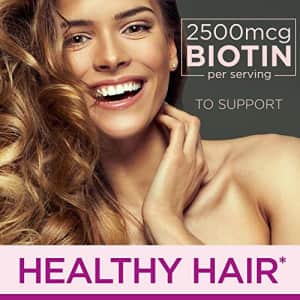 Hair Skin and Nails Vitamins with Biotin & Collagen by Nature's Bounty Optimal Solutions, w/Vitamin for $14