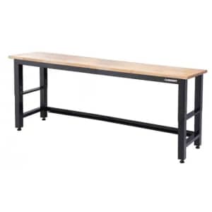 Husky 8 ft. Adjustable Height Solid Wood Top Workbench for $435