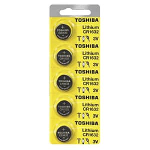 Toshiba CR1632 Battery 3V Lithium Coin Cell (50 Batteries) for $28