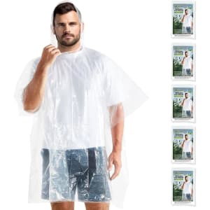 Adults' Disposable Rain Ponchos from $6