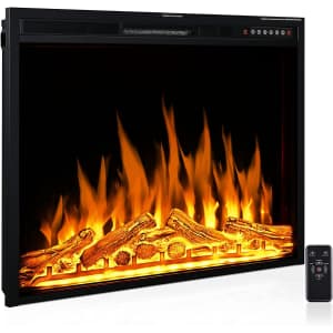 Rintuf 34'' LED Electric Fireplace Insert for $360