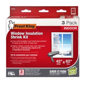 Frost King Indoor Window Insulation Kit 3-Pack for $5