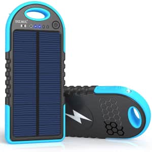 Dizaul 10,000mAh Solar Power Bank for $14 Dizaul 10,000mAh Solar Power Bank for $14