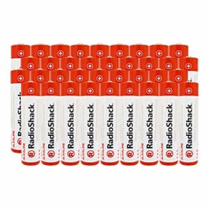 RadioShack AAA Alkaline Batteries (36-Pack) for $22