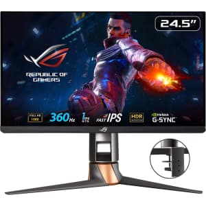 Asus ROG Swift 360Hz 24.5" HDR G-Sync Gaming Monitor for $379