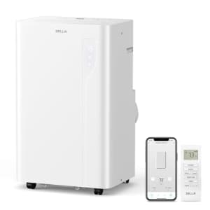 DELLA 14,000 BTU Portable Air Conditioner, Work with Alexa and WiFi, Cools Up To 650 Sq.Ft, Geo for $360