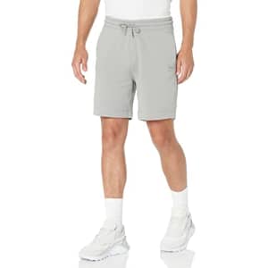BOSS Men's Patch Logo French Terry Shorts, Shark Grey, S for $33