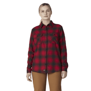 Dickies Women's Flannel Work Shirt for $13