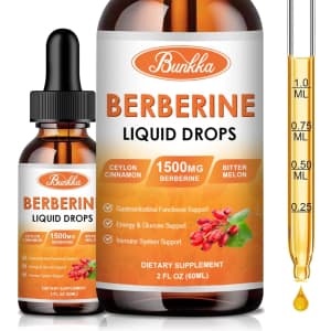 Organic Berberine Liquid Drops 2-oz. Bottle 2-Pack for $13