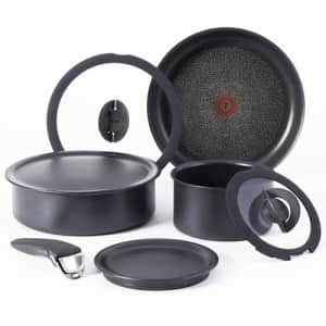T-fal Ingenio Nonstick Cookware Set 8 Piece Induction Oven Broiler Safe 500F Cookware, Pots and for $82