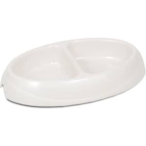 Petmate Ultra Lightweight 1-Cup Double Diner Pet Bowl for $6