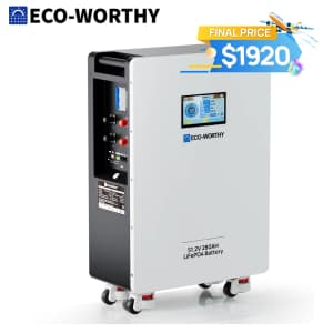 Eco-Worthy 48V 280AH LiFePO4 Vertical Standing Backup Battery for $1,920