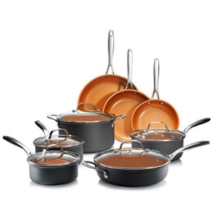 Gotham Steel Pro Hard Anodized Pots and Pans 13 Piece Premium Cookware Set with Ultimate Nonstick for $155