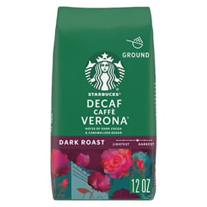 Starbucks Decaf Ground Coffee Caff Verona 100% Arabica 1 bag (12 oz.) for $8