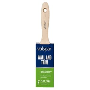 Valspar Brush Paint Wall&Trim Flat 2IN 881445200 for $9