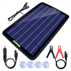 Eco-Worthy 12V 10W Solar Car Battery Charger and Maintainer for $40