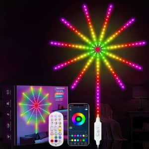 Firework LED Strip Lights for $10