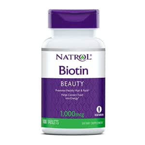 Natrol Beauty Biotin 1000mcg, Dietary Supplement for Healthy Hair, Skin, Nails and Energy for $7