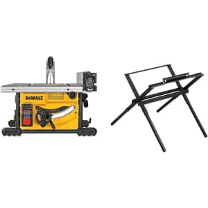 DeWalt 15A Compact Jobsite Tablesaw w/ Stand for $396