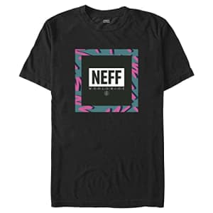 NEFF Men's Colorful Logo T-Shirt, Black, Small for $18