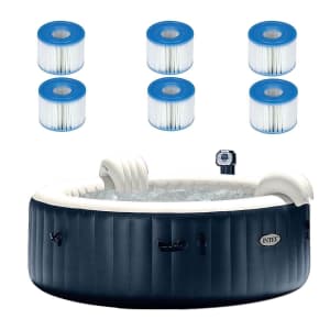 Intex Pure Spa 6-Person Inflatable Hot Tub + 6 Filters for $649